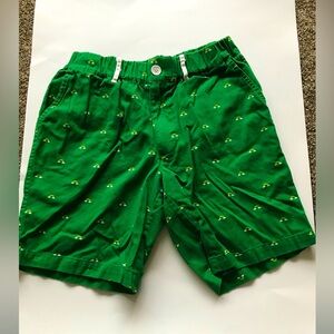 Men’s Tipsy Elves “Rainbow” Print Green Walking Shorts size small pride parade